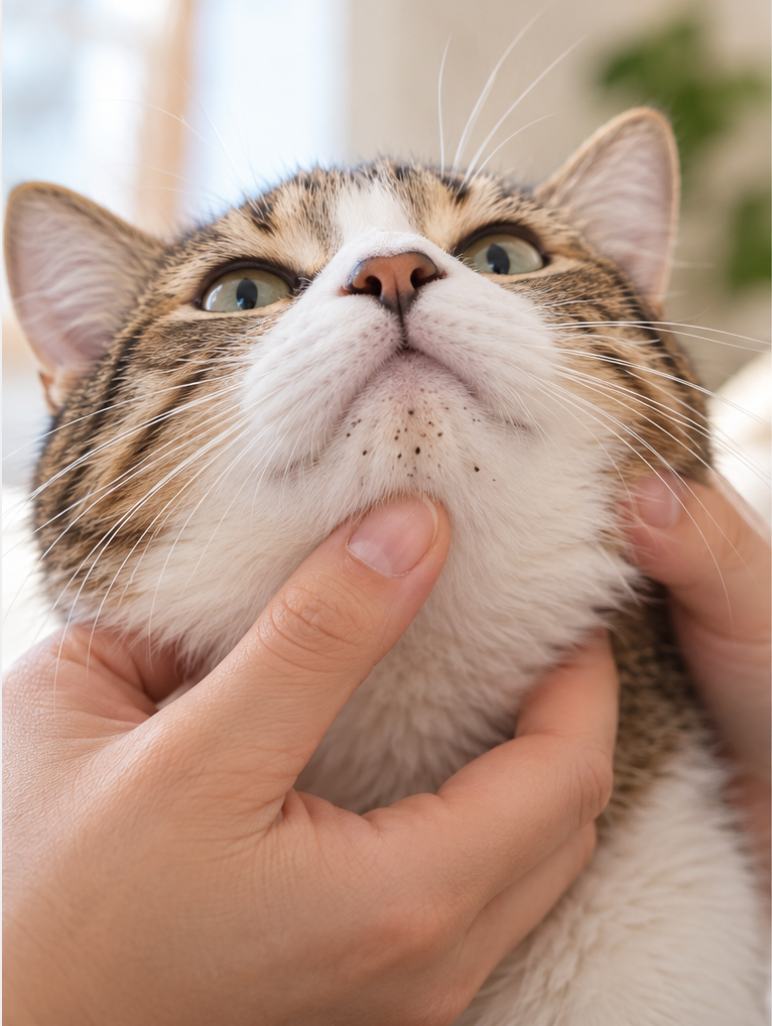 Why Does My Cat Have Black Spots on Its Chin? Causes, Safe Care & Prevention Tips