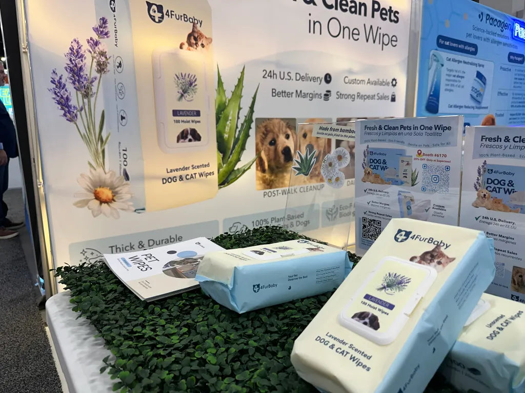 SuperZoo Day 1 Recap: 4FurBaby Pet Wipes Shine at Booth 6170!