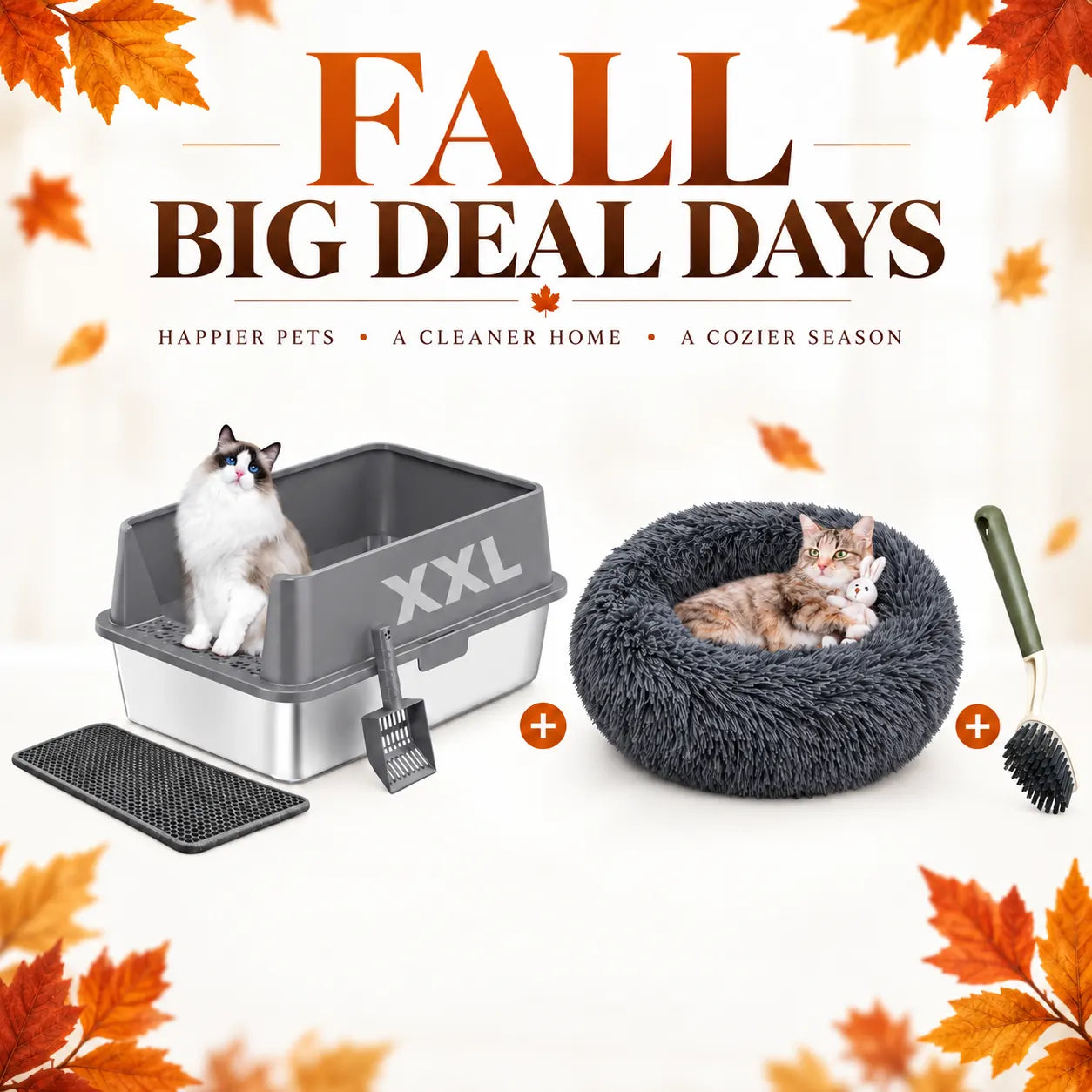XXL 304 Stainless Steel Cat Litter Box