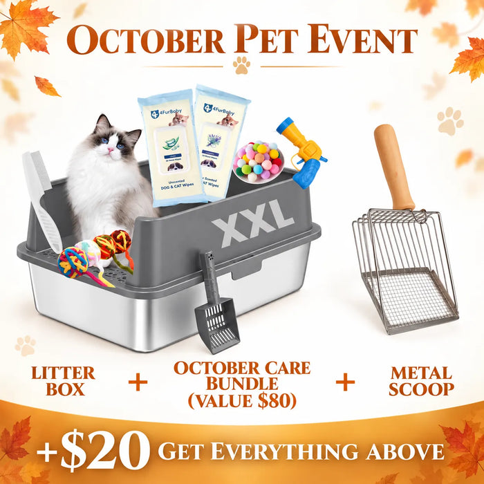 XXL 304 Stainless Steel Cat Litter Box