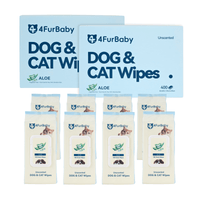 100% Plant - based Pet Grooming Wipes - Compostable, Gentle - Sensitive Skin Care - Safe All - in - one Wipes for Dogs & Cats