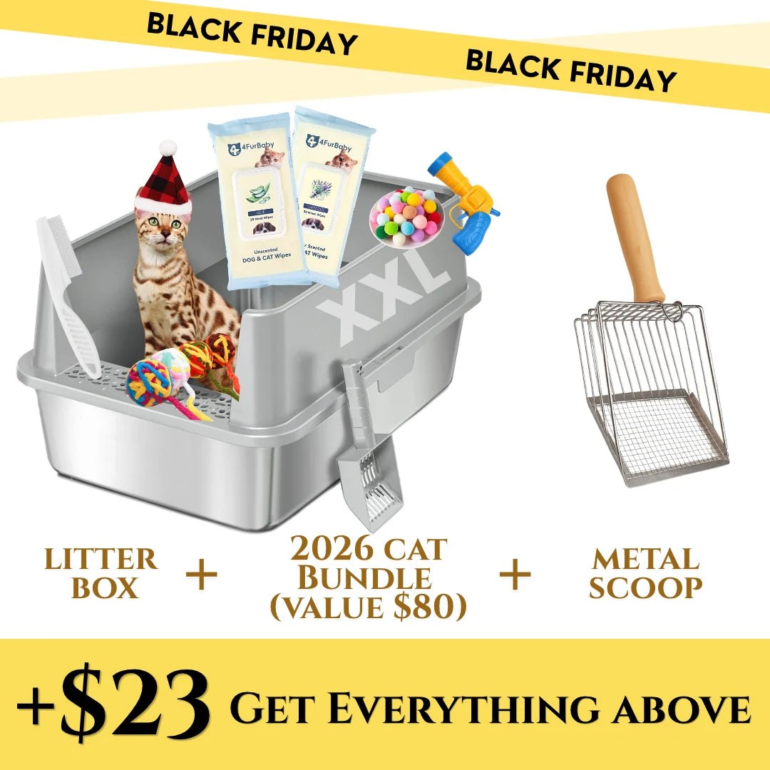 XXL 304 Stainless Steel Cat Litter Box