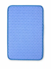 Honeycomb Litter Mat, Double-Layer Anti-Tracking Mat with Waterproof Non-Slip Bottom