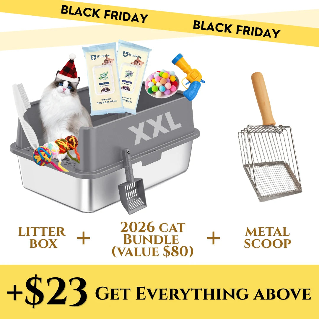 XXL 304 Stainless Steel Cat Litter Box