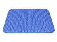 Honeycomb Litter Mat, Double-Layer Anti-Tracking Mat with Waterproof Non-Slip Bottom