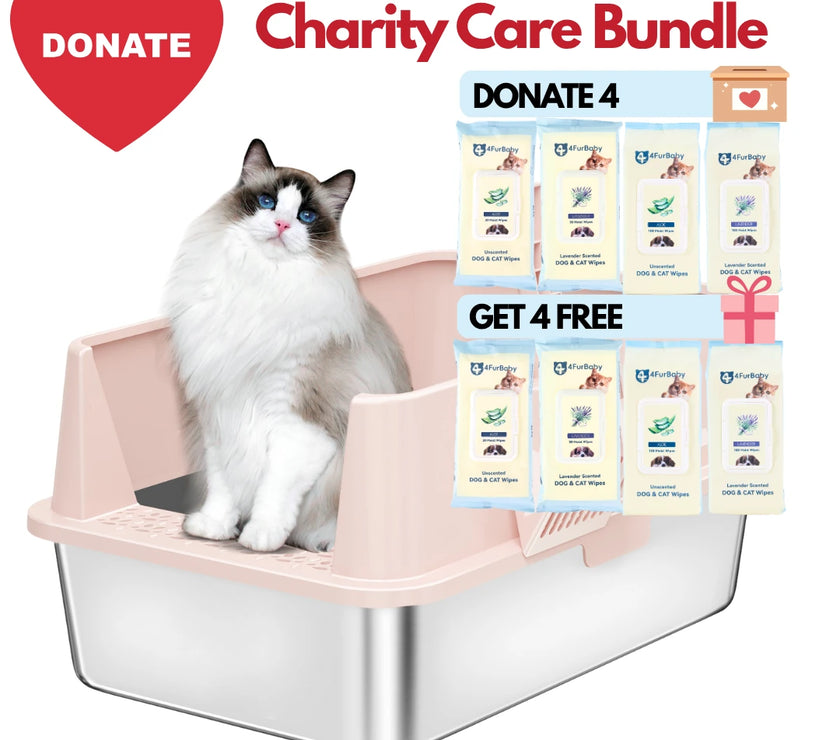 XXL Stainless Steel Cat Litter Box with Lid – High Sides, Low Entry, Easy to Clean, Odor-Free, Anti-Leak | Buy 2 & Save $10