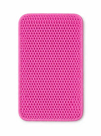 Honeycomb Litter Mat, Double-Layer Anti-Tracking Mat with Waterproof Non-Slip Bottom