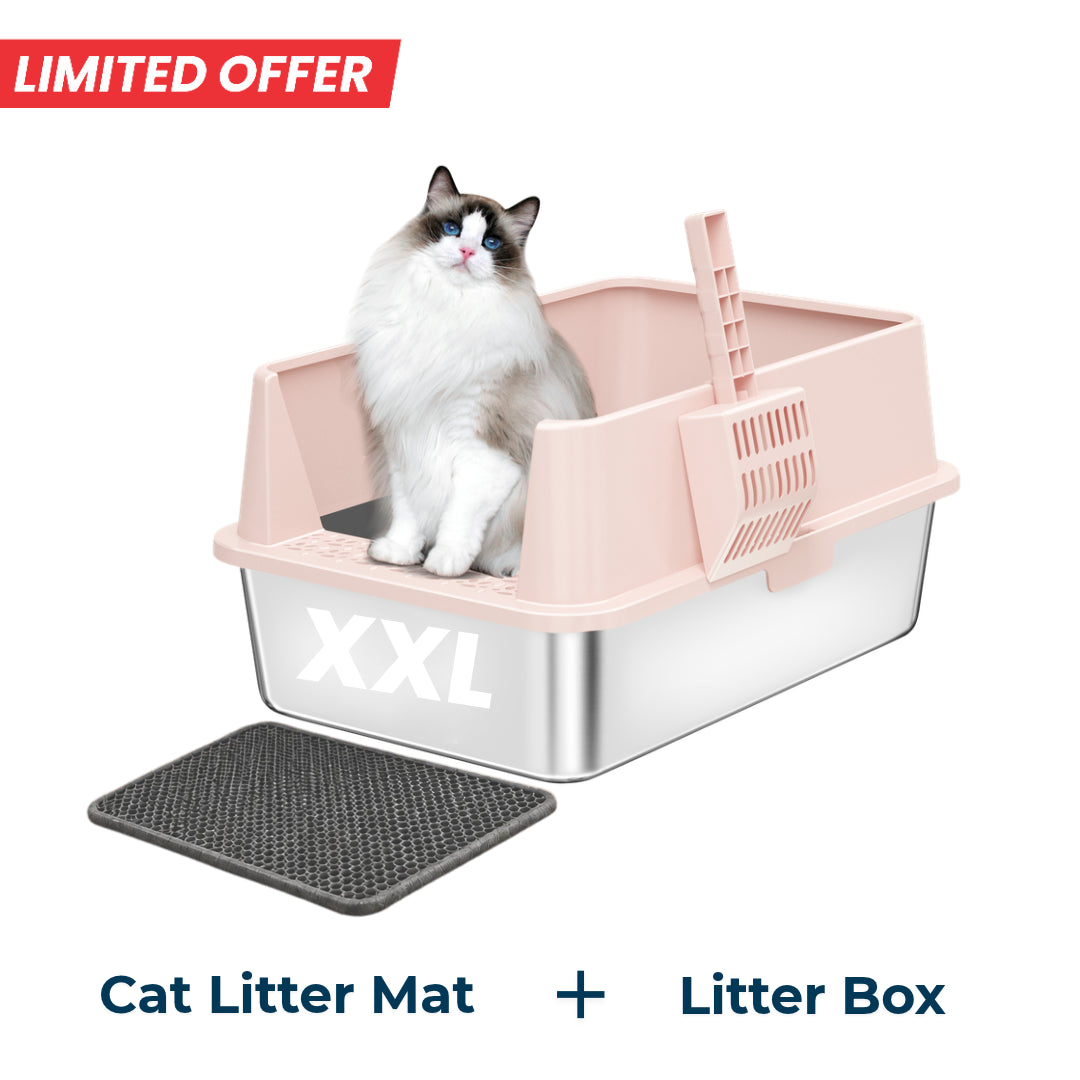 XXL 304 Stainless Steel Cat Litter Box