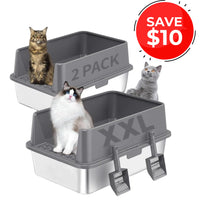 4furbaby_stainless steel_cat_litter_box