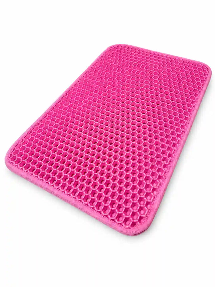 Honeycomb Litter Mat, Double-Layer Anti-Tracking Mat with Waterproof Non-Slip Bottom
