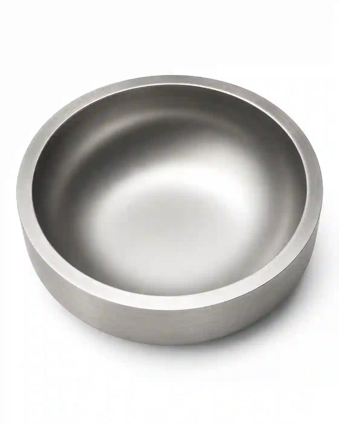 Wide & Shallow 304 Stainless Steel Cat Bowl with Non-Slip Base | For Food or Water