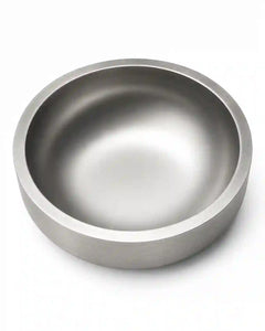 Wide & Shallow 304 Stainless Steel Cat Bowl with Non-Slip Base | For Food or Water