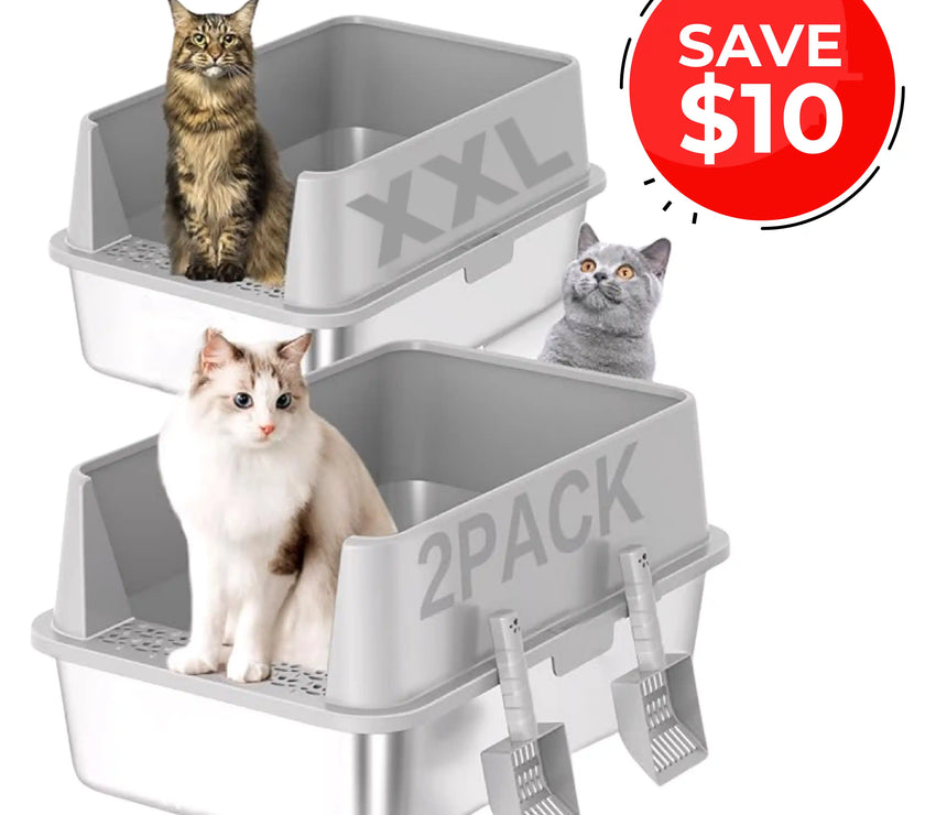 4furbaby_stainless steel_cat_litter_box