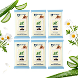 30-Count Plant-Based Pet Grooming Wipes – Travel Pack for Dogs & Cats -Sensitive Skin Care