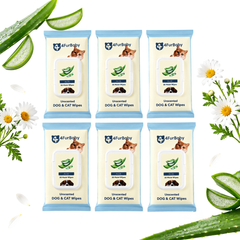 Plant-Based Dog & Cat Grooming Wipes – Gentle & Compostable Pet Wipes