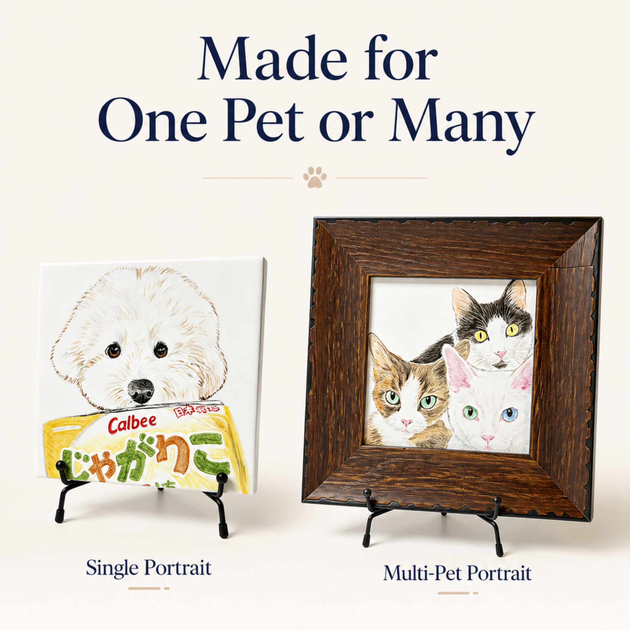 Custom Hand-Painted Ceramic Portrait