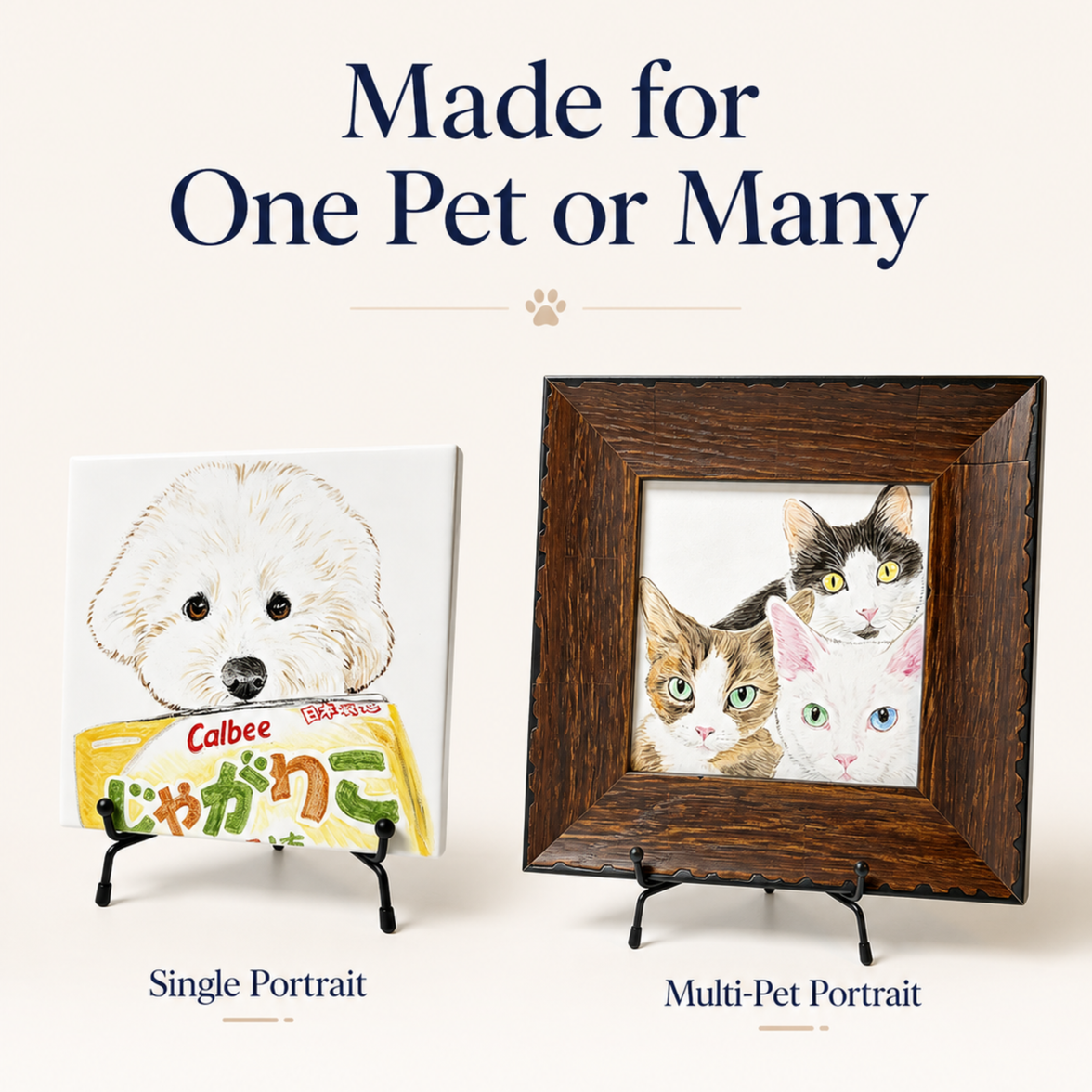 Custom Hand-Painted Ceramic Portrait