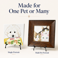 Custom Hand-Painted Ceramic Portrait