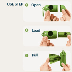 Eco-Friendly Degradable  poop bag -  Pet Waste Bag Set - Thick  Poop Bags with Dispenser