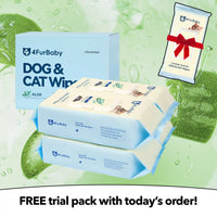 Plant-Based Pet Wipes for Dogs & Cats – Hypoallergenic, Gentle, Cleaning & Hydrating for Paws, Body & Butt – Daily Grooming Use – 400 Count