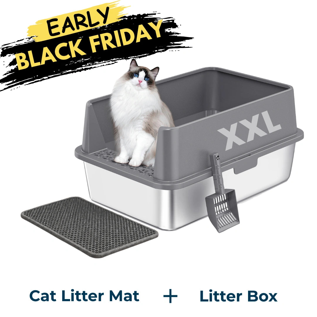 XXL 304 Stainless Steel Cat Litter Box