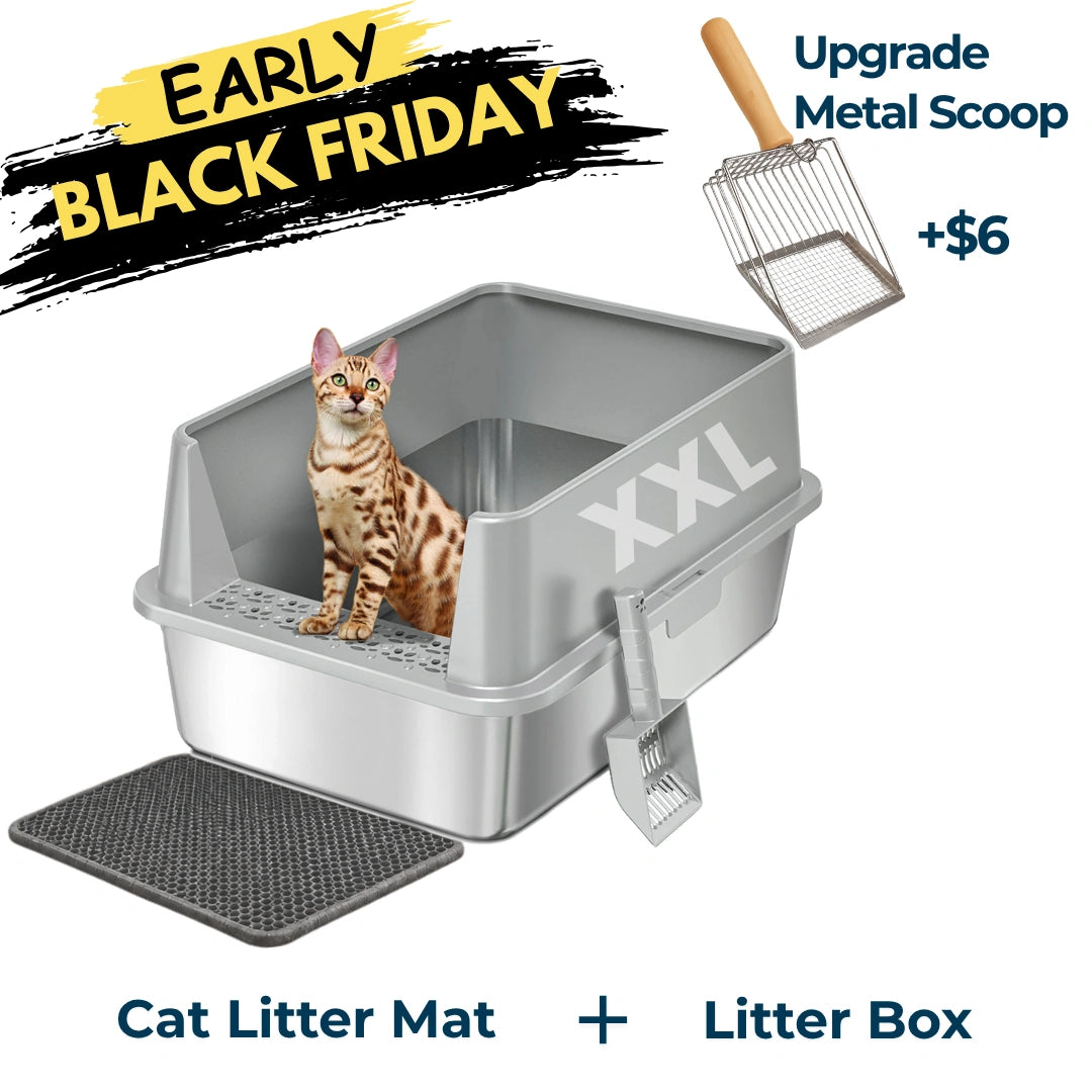 XXL 304 Stainless Steel Cat Litter Box