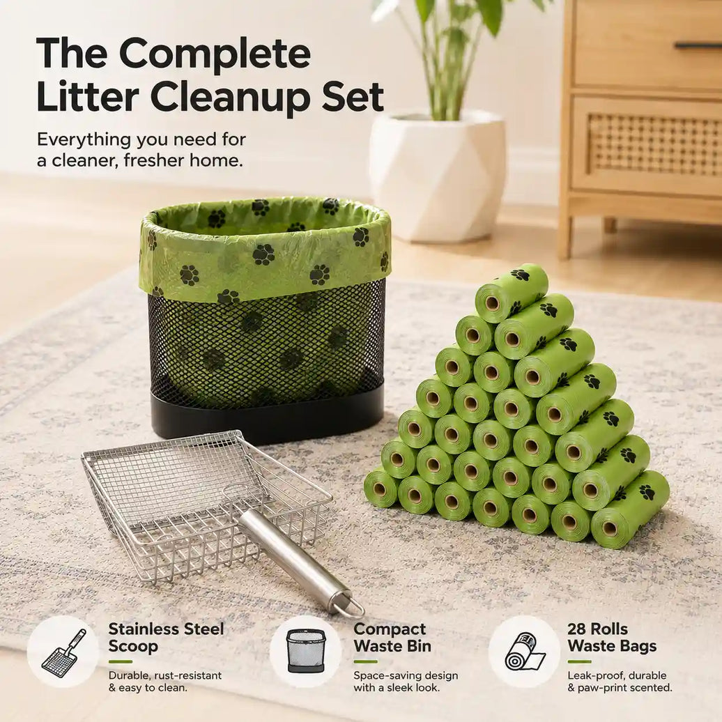 The Complete Cat Litter Cleanup Set for a Cleaner, Fresher Home