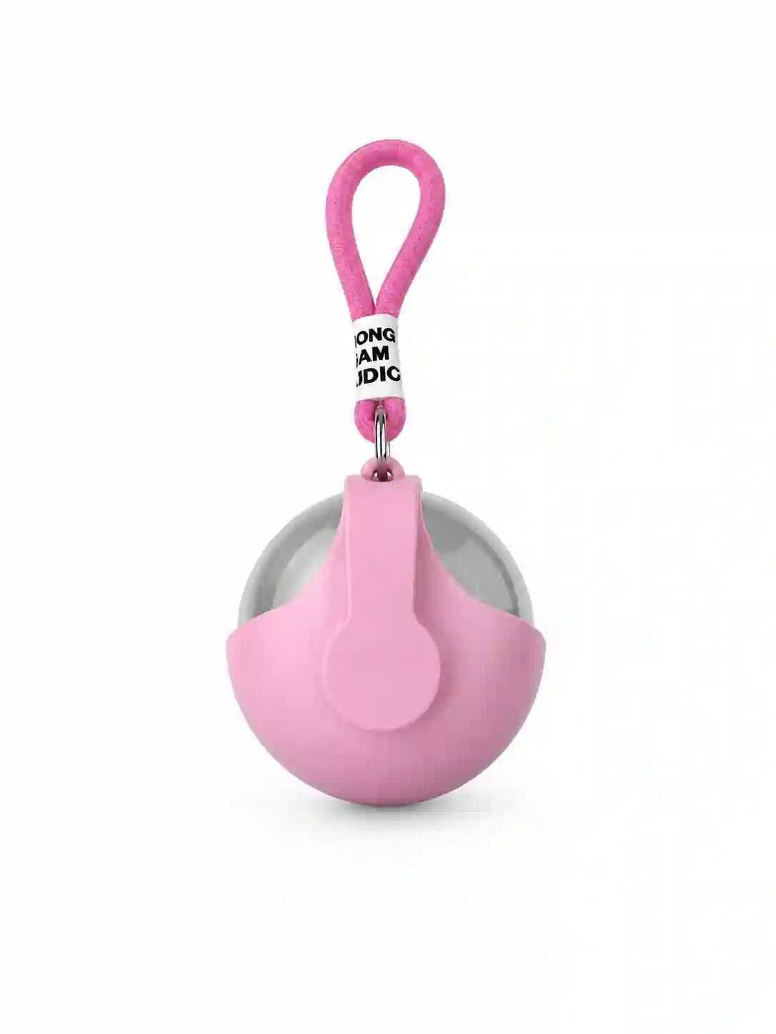 Ball-Shaped Stainless Steel Pet Water Bottle with Drinking Bowl, Hanging No-Drip Water Feeder