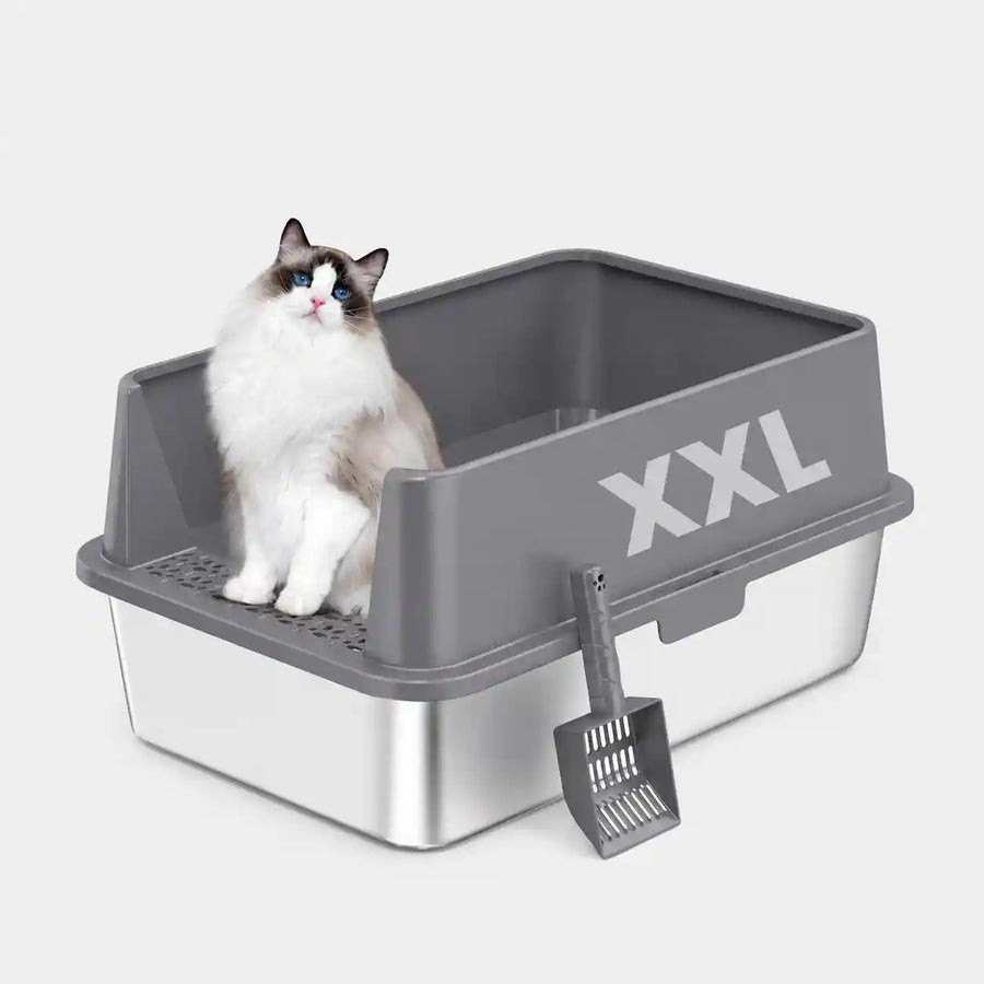 XXL 304 Stainless Steel Cat Litter Box