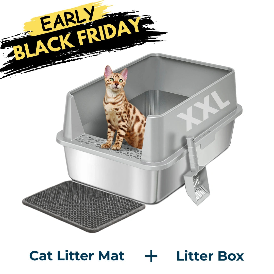 XXL 304 Stainless Steel Cat Litter Box