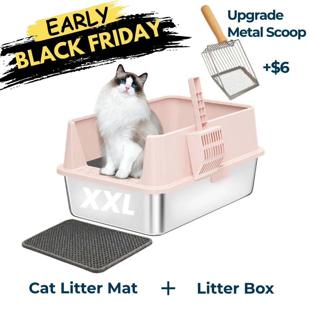 XXL 304 Stainless Steel Cat Litter Box