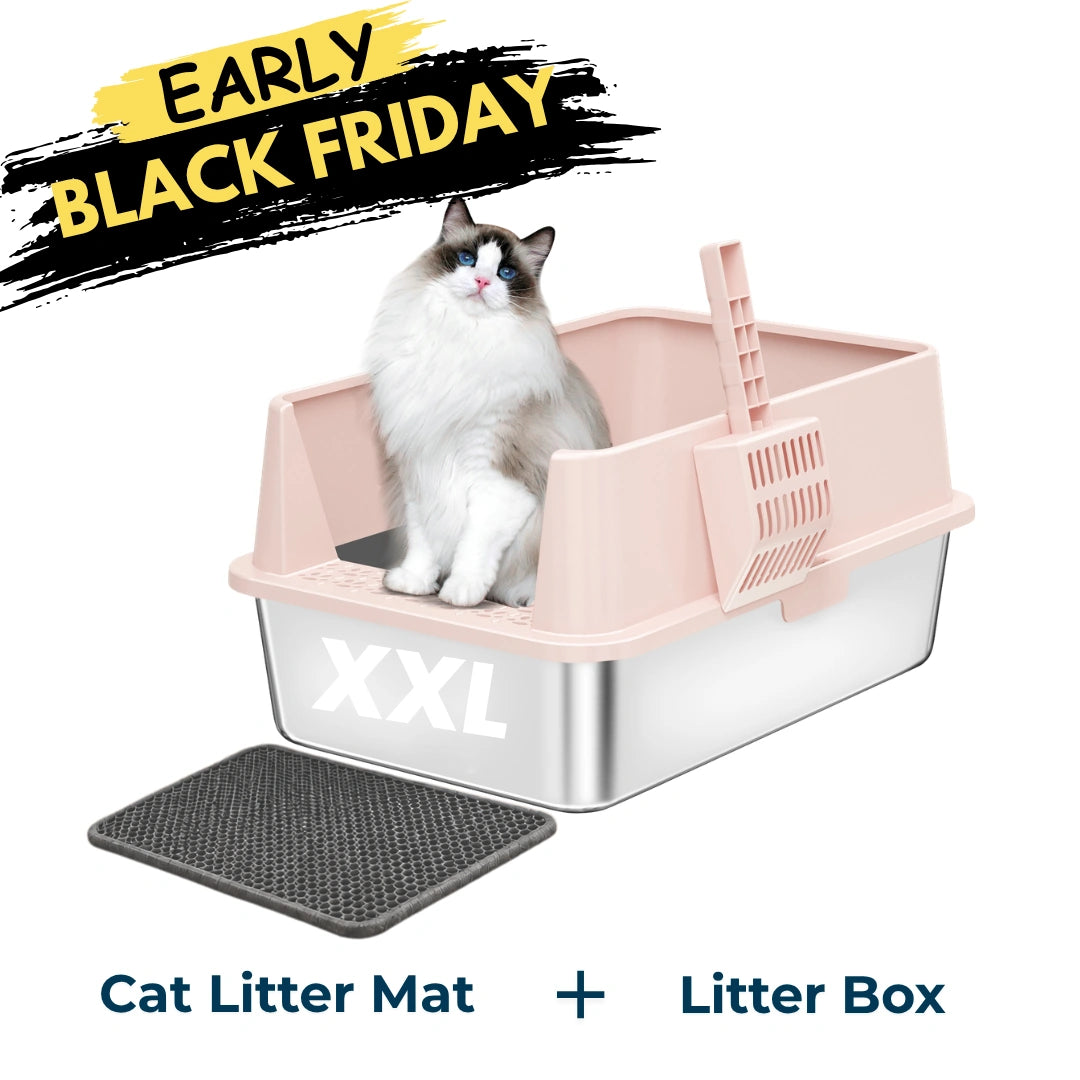 XXL 304 Stainless Steel Cat Litter Box