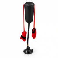 Interactive Suction Cup Pet Teaser Toy with Hanging Plush Lures and Adjustable String