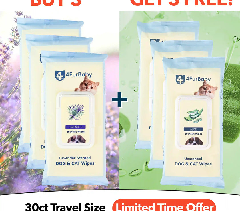 Plant-Based Pet Wipes for Dogs & Cats – Hypoallergenic, Gentle, Cleaning & Hydrating for Paws, Body & Butt – Daily Grooming Use – 400 Count