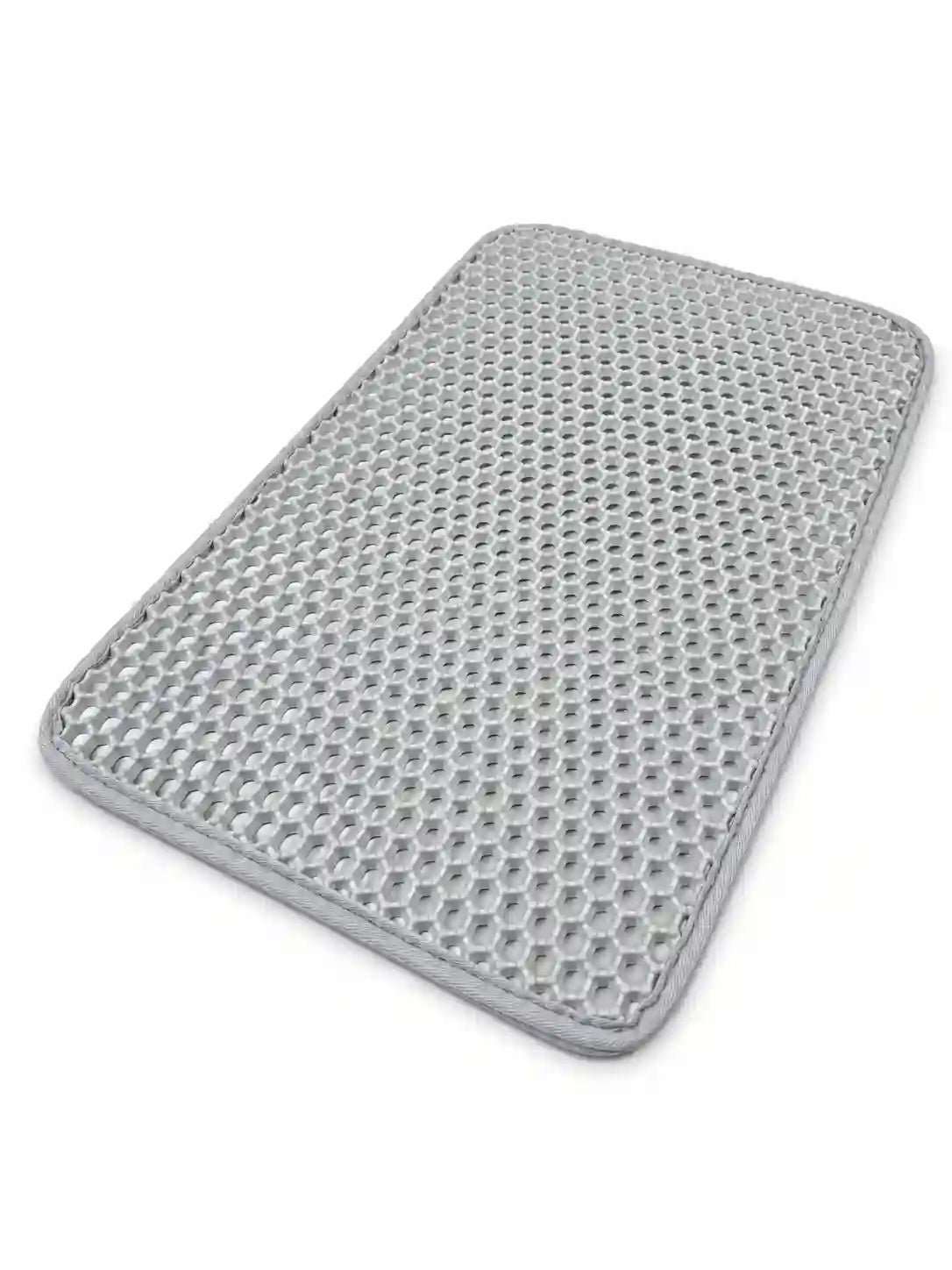 Honeycomb Litter Mat, Double-Layer Anti-Tracking Mat with Waterproof Non-Slip Bottom