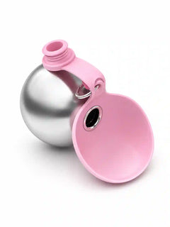10 oz Flip-Open 304 Stainless Steel Pet Travel Water Bottle