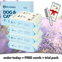 Plant-Based Pet Wipes for Dogs & Cats – Hypoallergenic, Gentle, Cleaning & Hydrating for Paws, Body & Butt – Daily Grooming Use – 400 Count