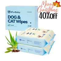 Plant-Based Pet Wipes for Dogs & Cats – Hypoallergenic, Gentle, Cleaning & Hydrating for Paws, Body & Butt – Daily Grooming Use – 400 Count