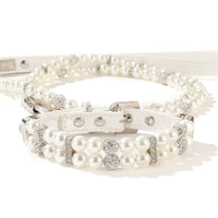 Double - Row Pearl Pet Collar - Charm Necklace - Luxury Pearl Pet Necklace - 4FurBaby