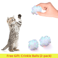 FREE SHIPPING - Stainless Steel Cat Litter Box & Toy Bundle: Holiday Set - 4FurBaby- Crinkle Balls