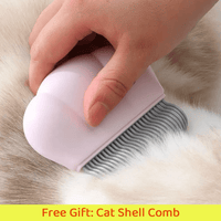 FREE SHIPPING - Stainless Steel Cat Litter Box & Toy Bundle: Holiday Set for Your Feline Friend - 4FurBaby - Cat Shell Comb