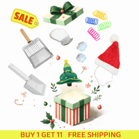 FREE SHIPPING - Stainless Steel Cat Litter Box & Toy Bundle: Holiday Set for Your Feline Friend - 4FurBaby