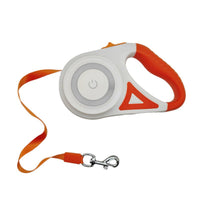 LED Light - Up Retractable Dog Leash - Automatic Pet Walking Leash with Colorful Breathing Light - 4FurBaby
