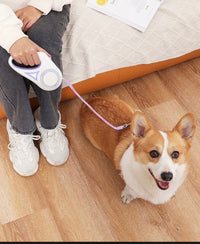 LED Light - Up Retractable Dog Leash - Automatic Pet Walking Leash with Colorful Breathing Light - 4FurBaby