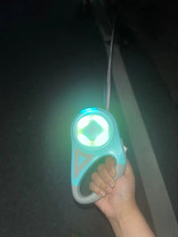 LED Light - Up Retractable Dog Leash - Automatic Pet Walking Leash with Colorful Breathing Light - 4FurBaby