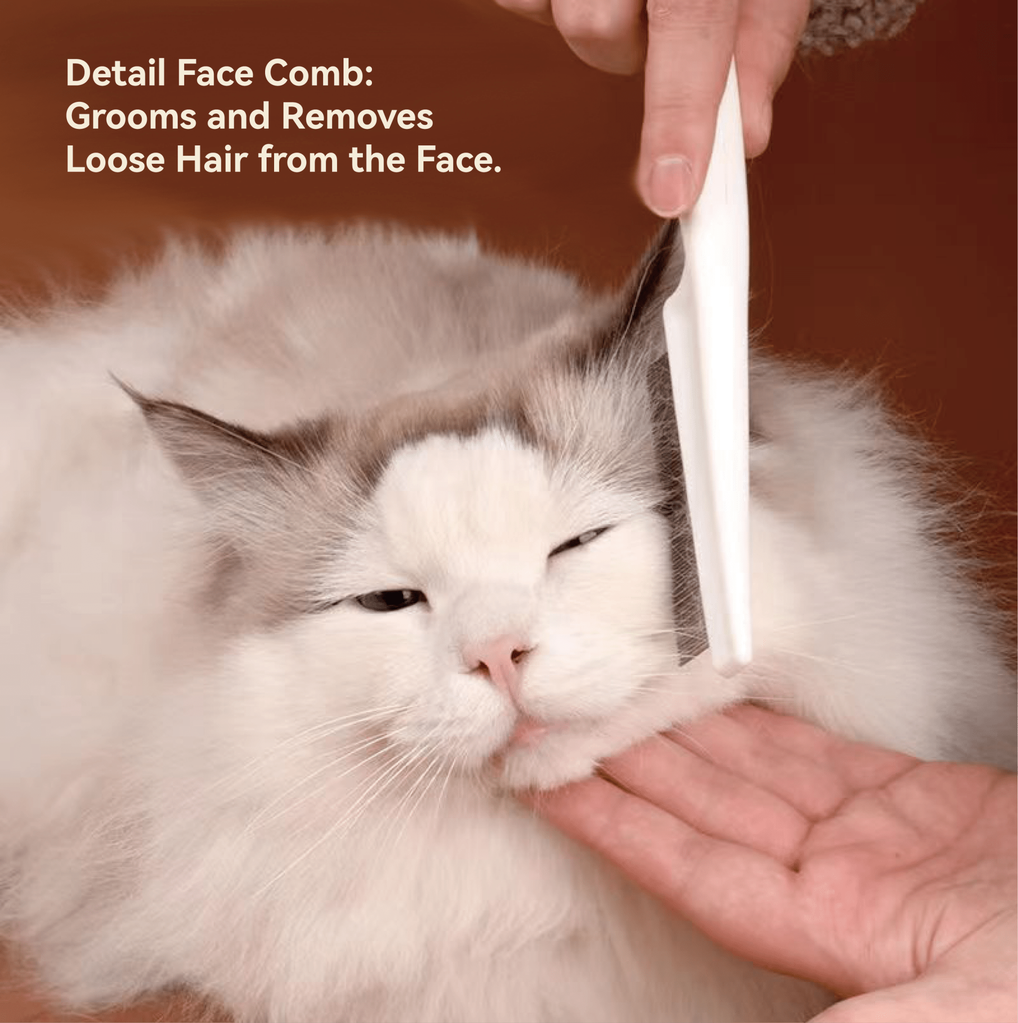 Pet Flea Comb - Plastic & Stainless Steel Needle Comb for Cats and Dogs - 4FurBaby