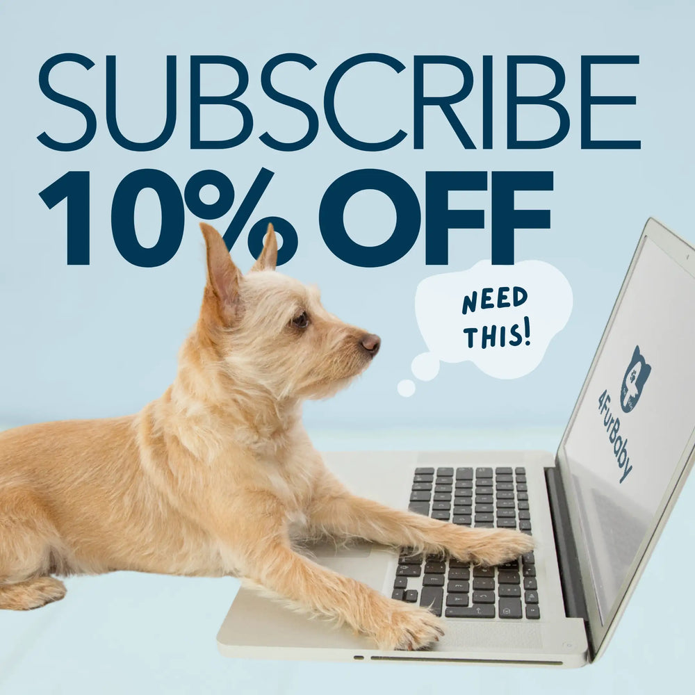 Promotional banner for 4FurBaby dog and cat wipes
