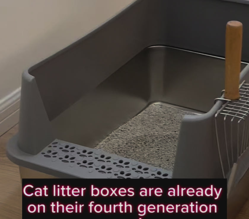 stainless steel cat litter box 4furbaby