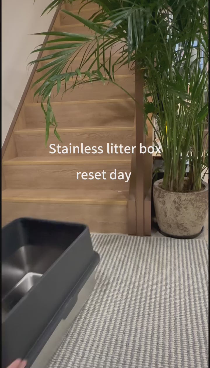 XXL 304 Stainless Steel Cat Litter Box