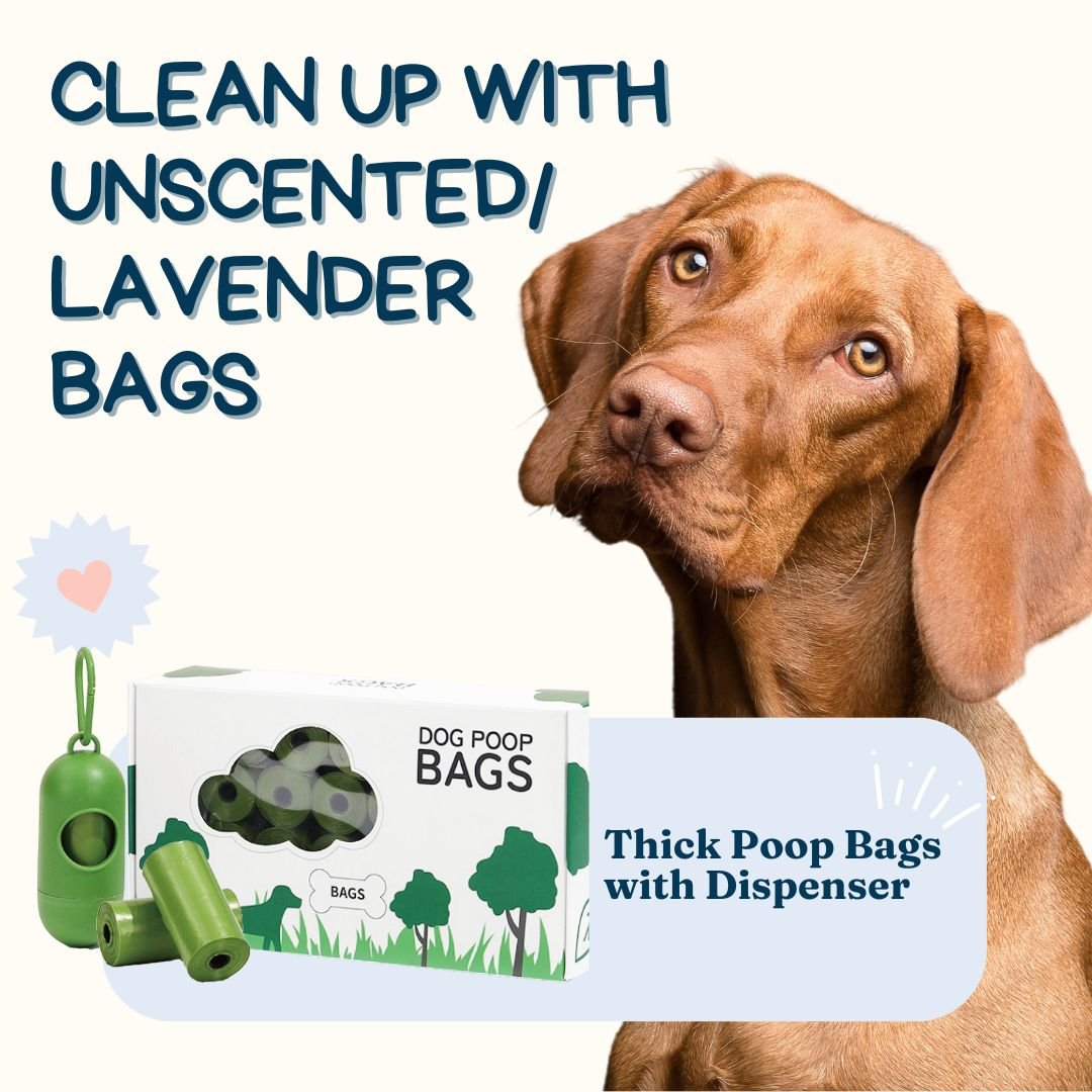 Value Pack poop bag - Eco - Friendly Degradable Pet Waste Bag Set - Thick Poop Bags with Dispenser - 4FurBaby